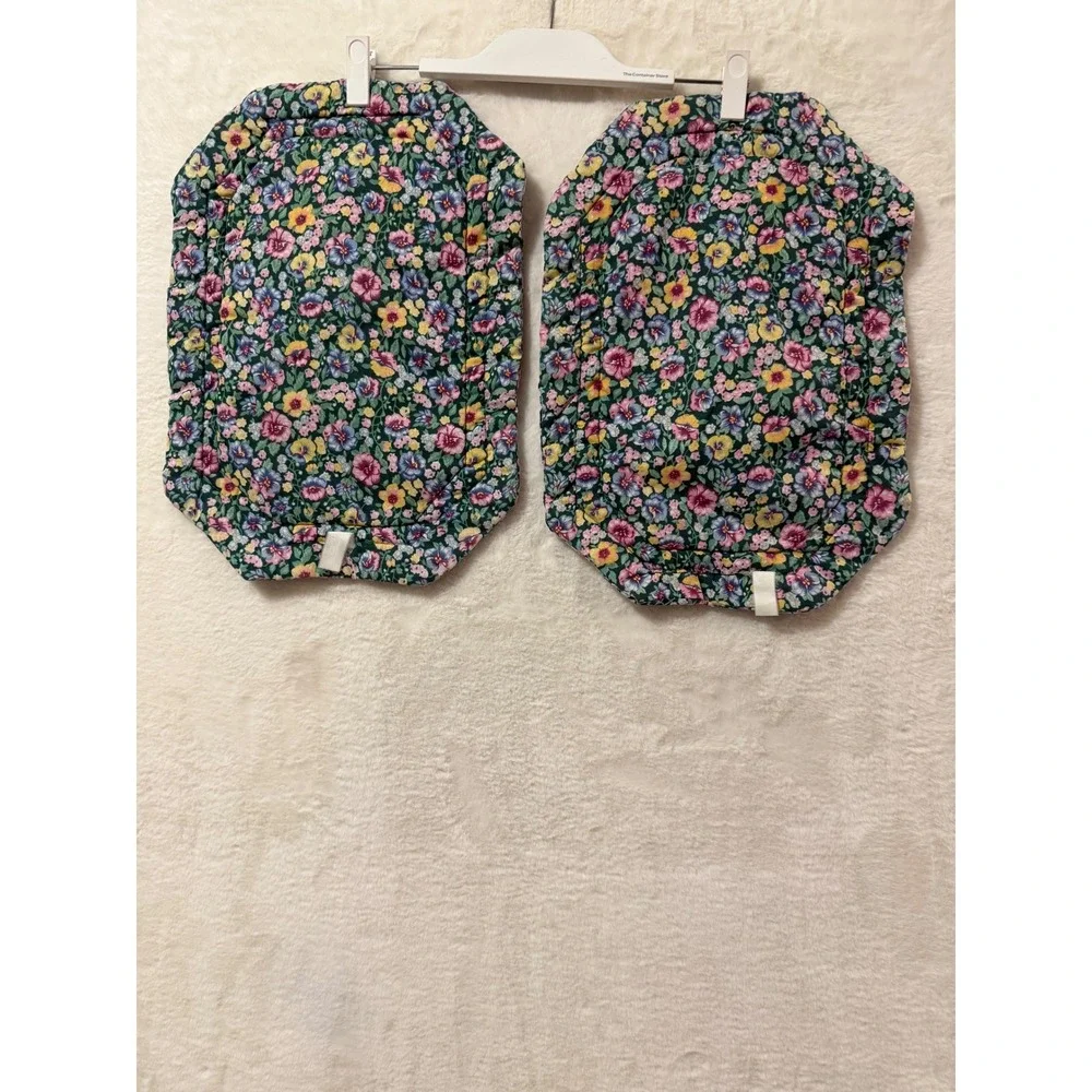 Vintage Quilted Bunny Rabbit Placemats and Floral Napkin Set Cottagecore 3pc